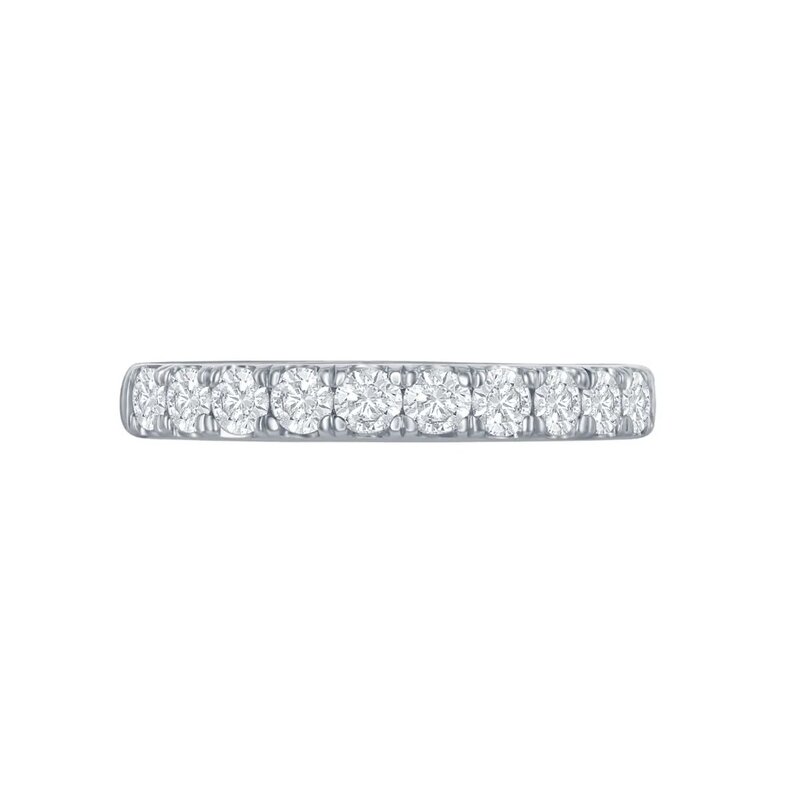 Churumbela Oro Blanco 14k con Diamantes