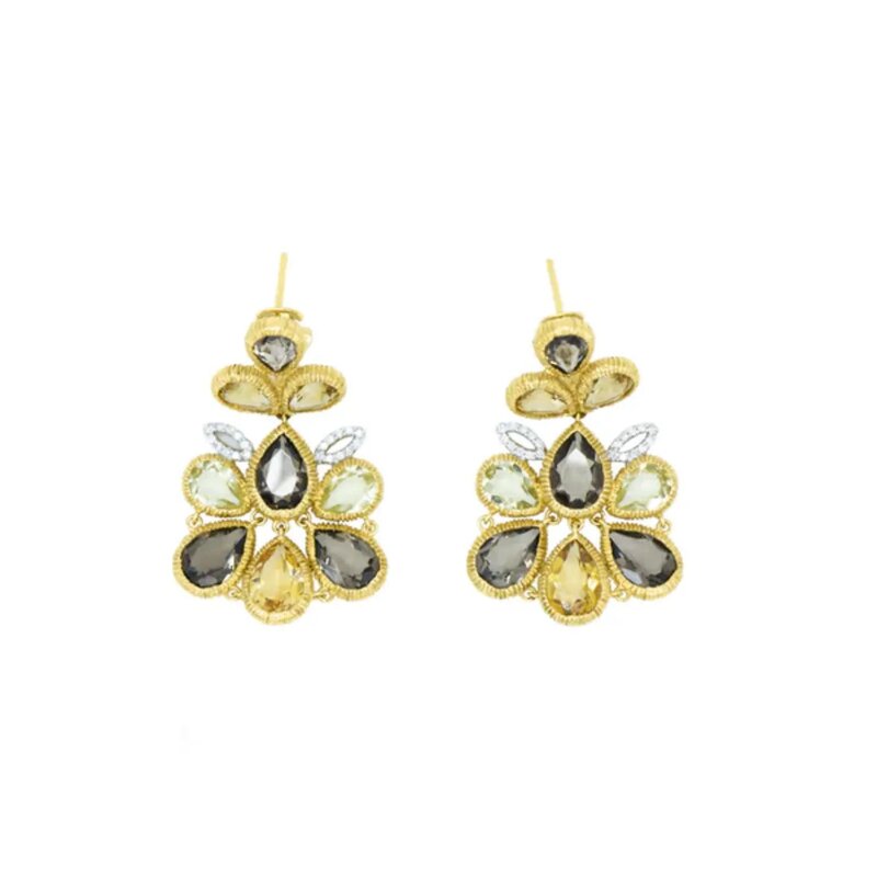 Set Anillo Y Aretes Garden