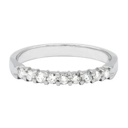 Churumbela con Diamantes de Oro Blanco de 14K