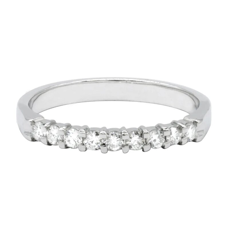 Churumbela con Diamantes de Oro Blanco de 14K