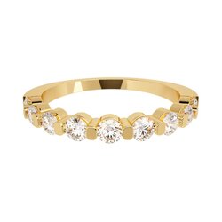 Churumbela con Diamantes de Oro Amarillo de 14K