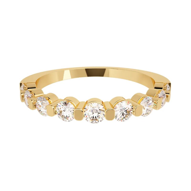 Churumbela con Diamantes de Oro Amarillo de 14K