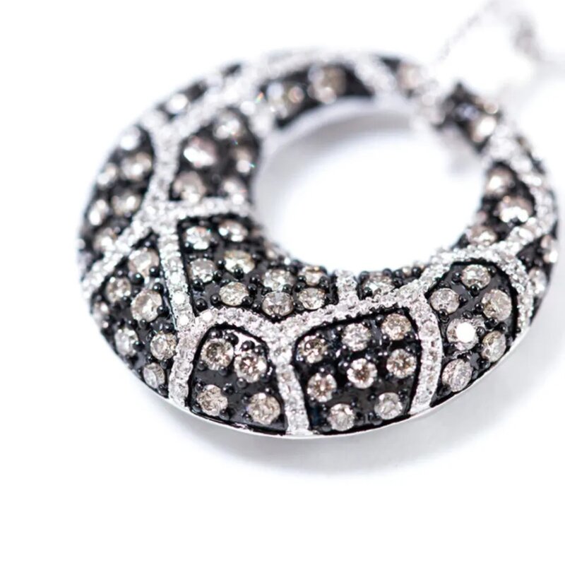 Gargantilla Jungle En Oro14k Con Diamantes Multicolor