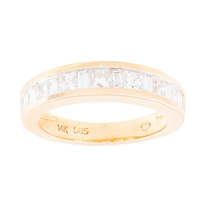 Anillo Estilo Churumbela En Oro 14k Con Diamantes