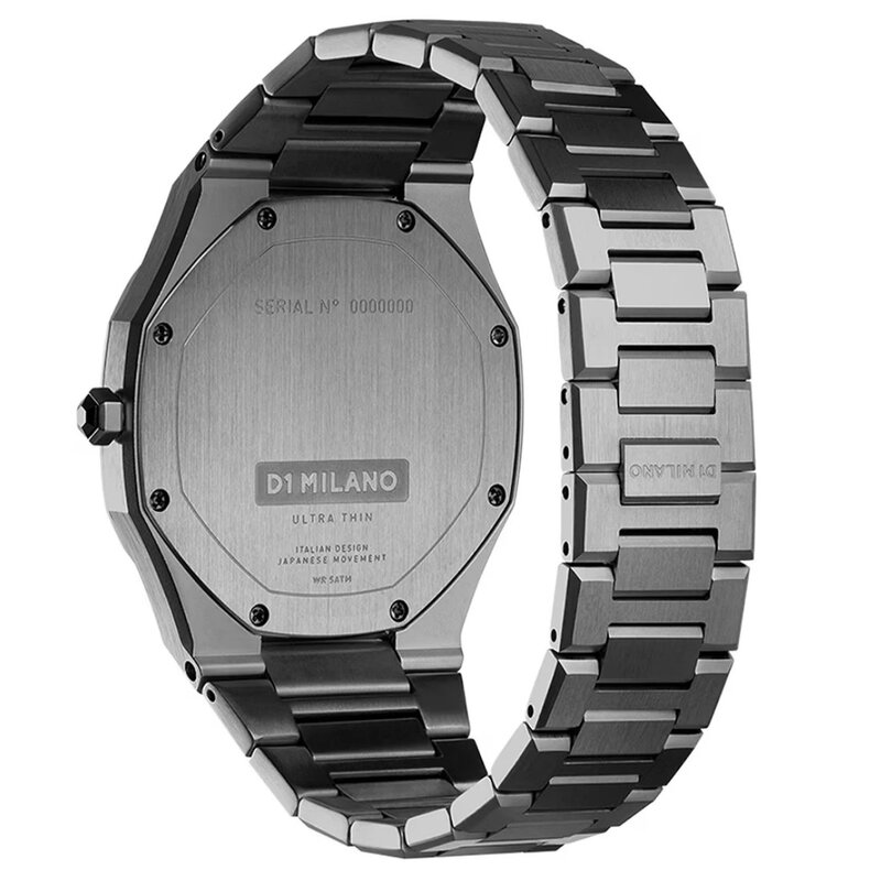 Reloj D1 Milano Ultra Thin Gun Metal