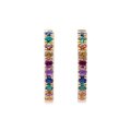 Aretes Huggies Arcoiris 14K .22Q