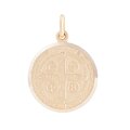 Medalla De San Benito En Oro 14k