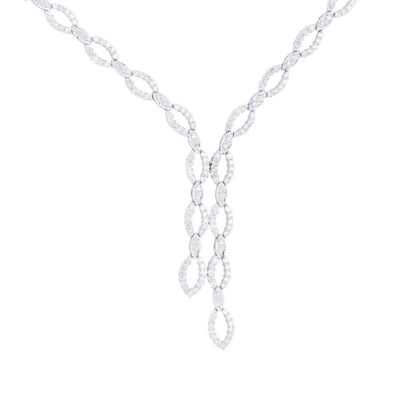 Gargantilla en oro blanco 18K