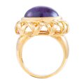 Anillo En Oro 18k Con Amatista Xl
