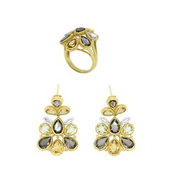 Set Anillo Y Aretes Garden