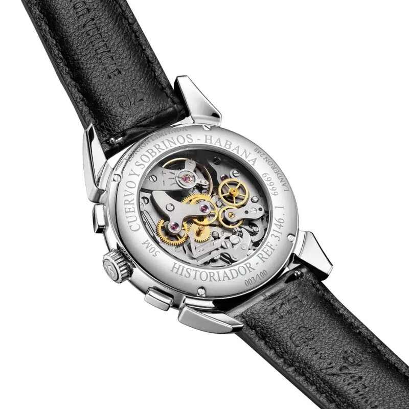 Reloj Cuervo y Sobrinos Historiador Landeron