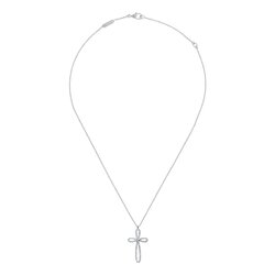 Gargantilla Oro Blanco 14k Con Diamantes