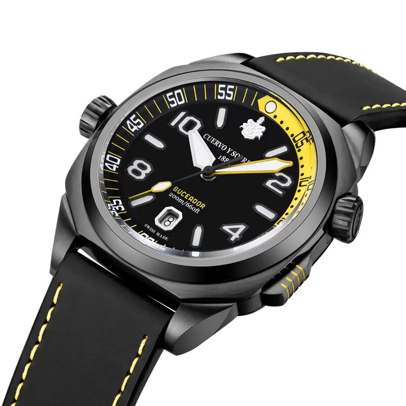 Reloj Cuervo y Sobrinos Buceador Caribe