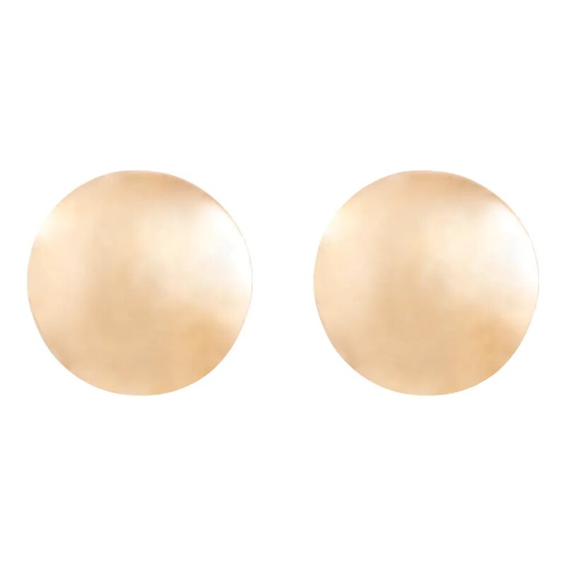 Aretes Botón Tipo Stud En Oro 14k
