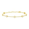 Brazalete Oro 14k Con Diamantes