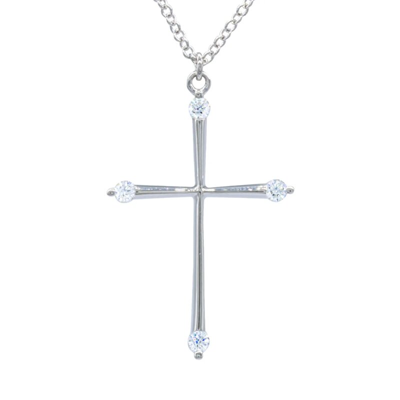 Gargantilla Oro Blanco 14k Con Diamantes