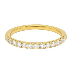 Churumbela con Diamantes de Oro Amarillo de 14K